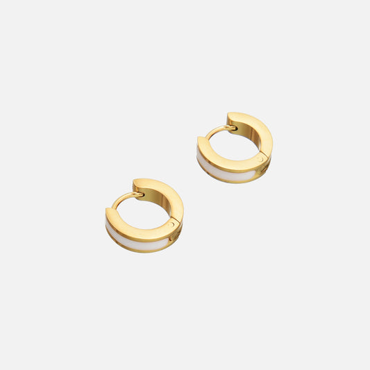 Roxy Earrings White by Arley London — view 2