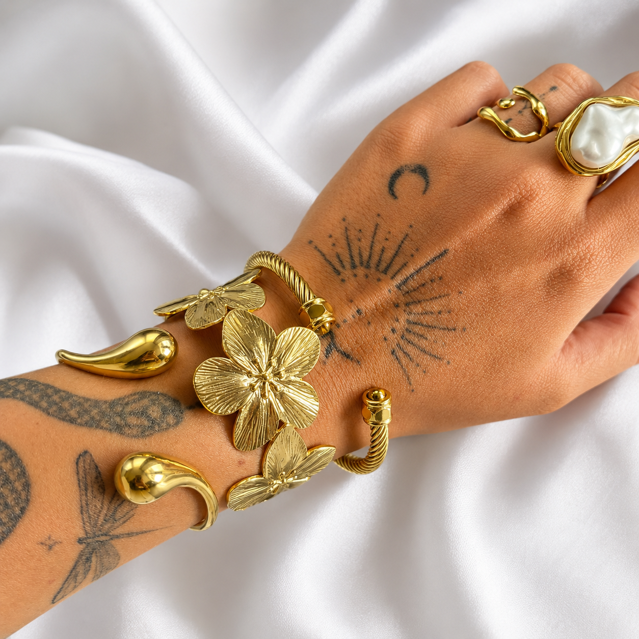 Adelaide Bracelet - Cognac by Arley London — view 3