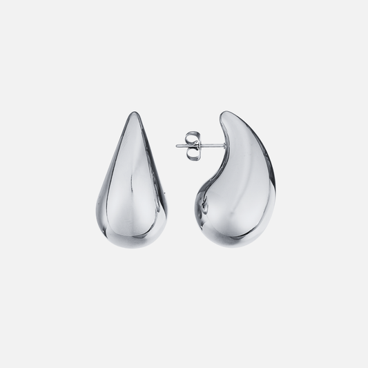 Aura Earrings - Silver by Arley London — view 1