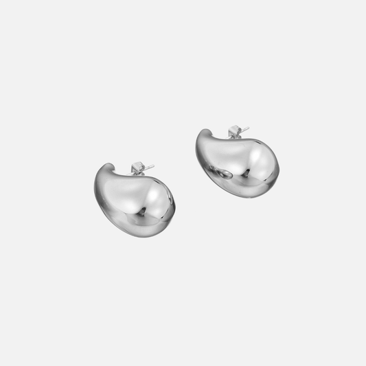 Aura Earrings - Silver by Arley London — view 2