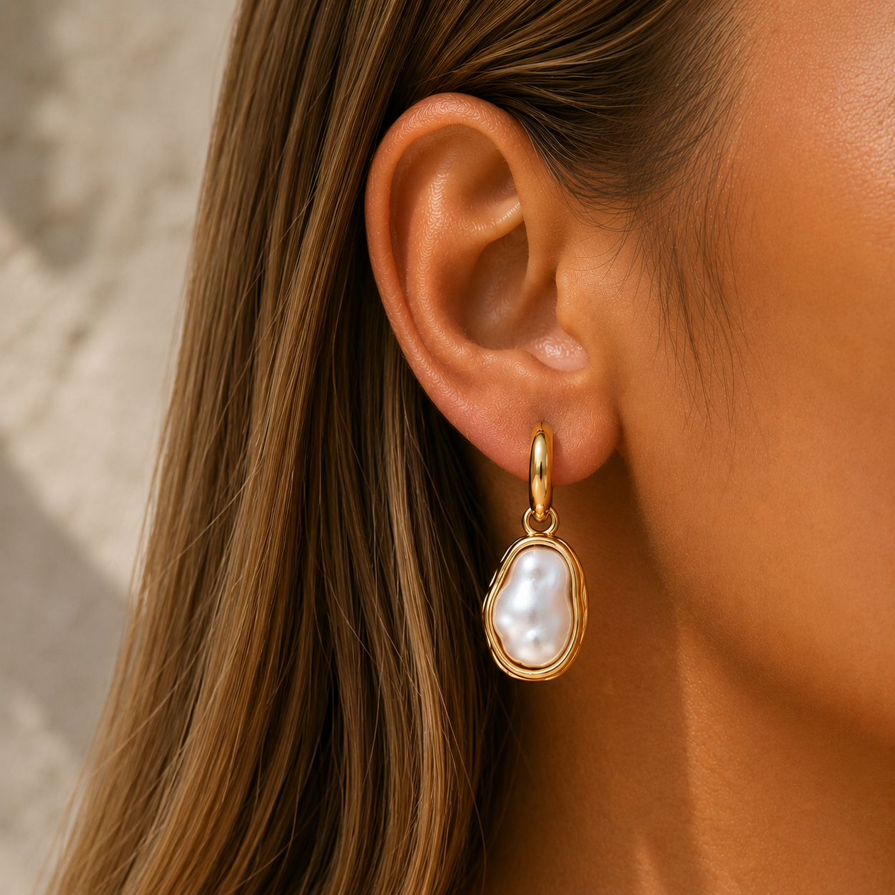 Aurapearl Earrings by Arley London — view 3