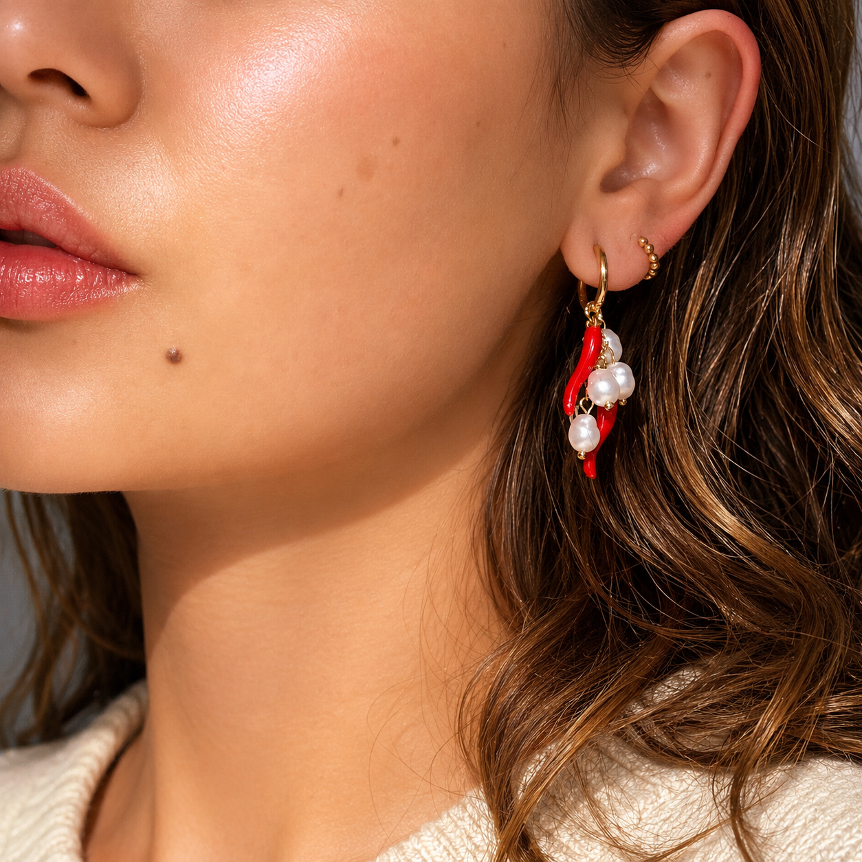 Bellara Earrings by Arley London — view 3