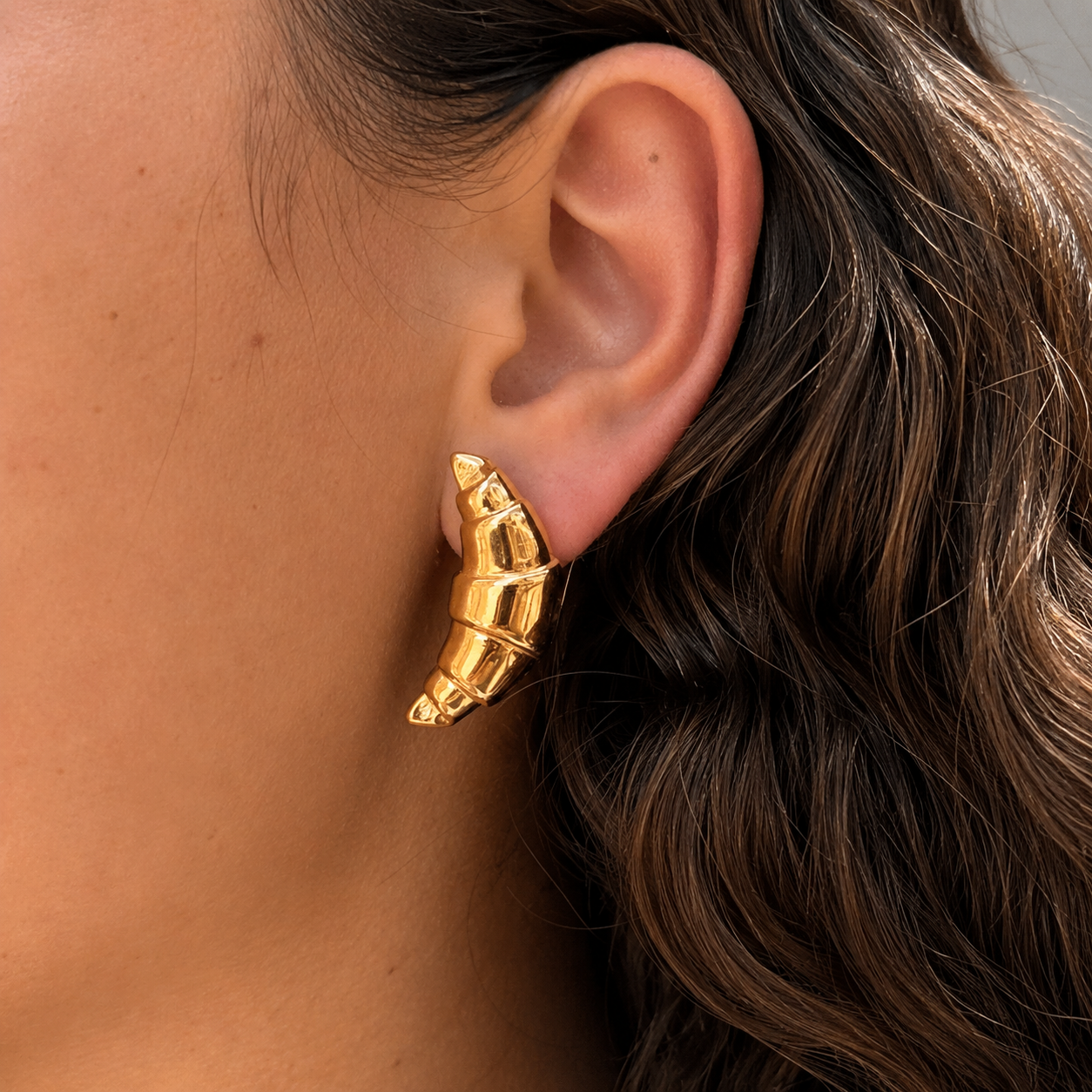 Croissantia Earrings by Arley London — view 3