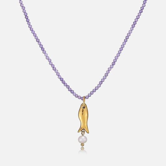 Fishy Necklace by Arley London — view 1