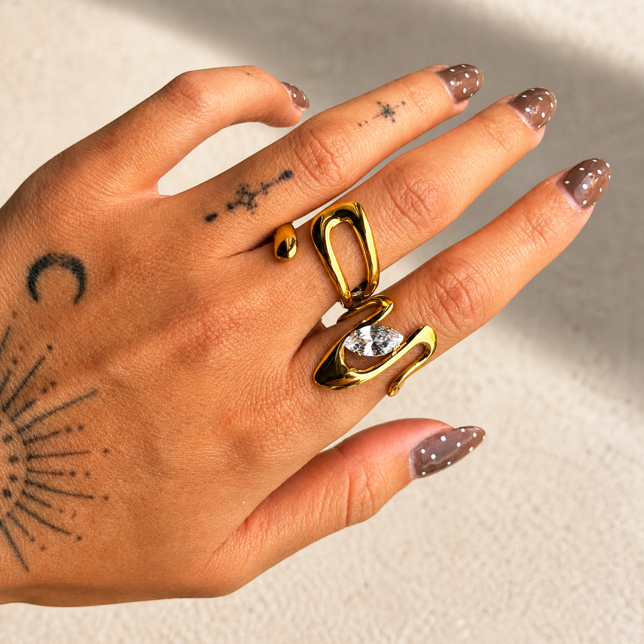 Flow Ring (Adjustable) by Arley London — view 4