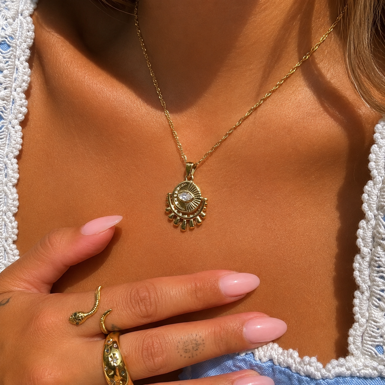 Horus Necklace by Arley London — view 3