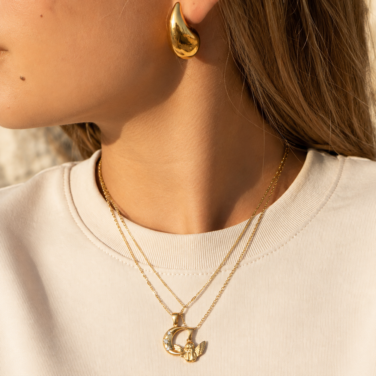 Lune Necklace by Arley London — view 3
