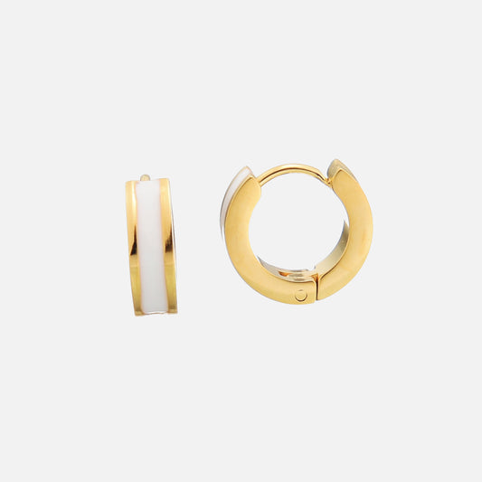 Roxy Earrings White by Arley London — view 1