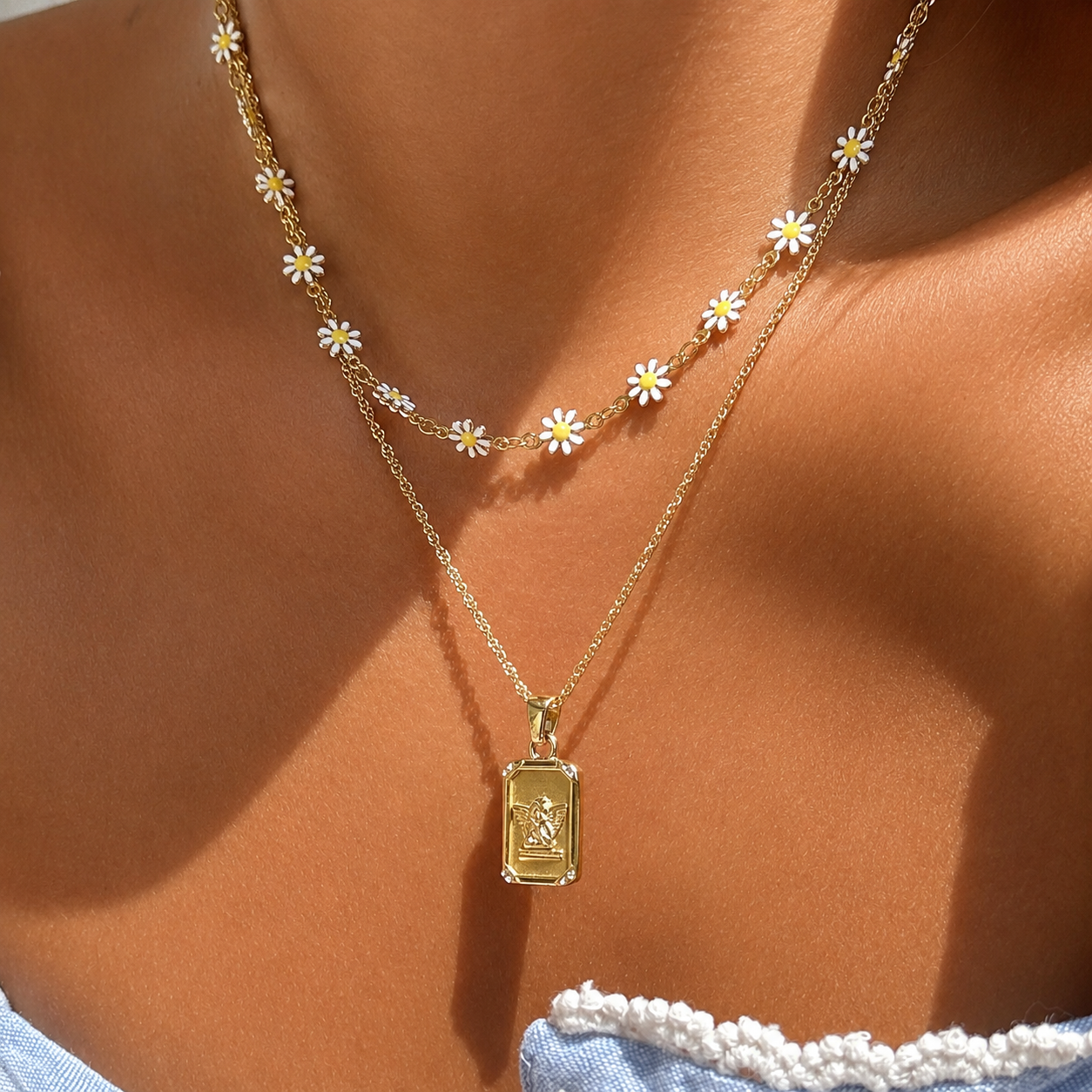 Sunflower Necklace by Arley London — view 3