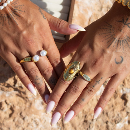 Talisma Ring (Adjustable) by Arley London — view 3