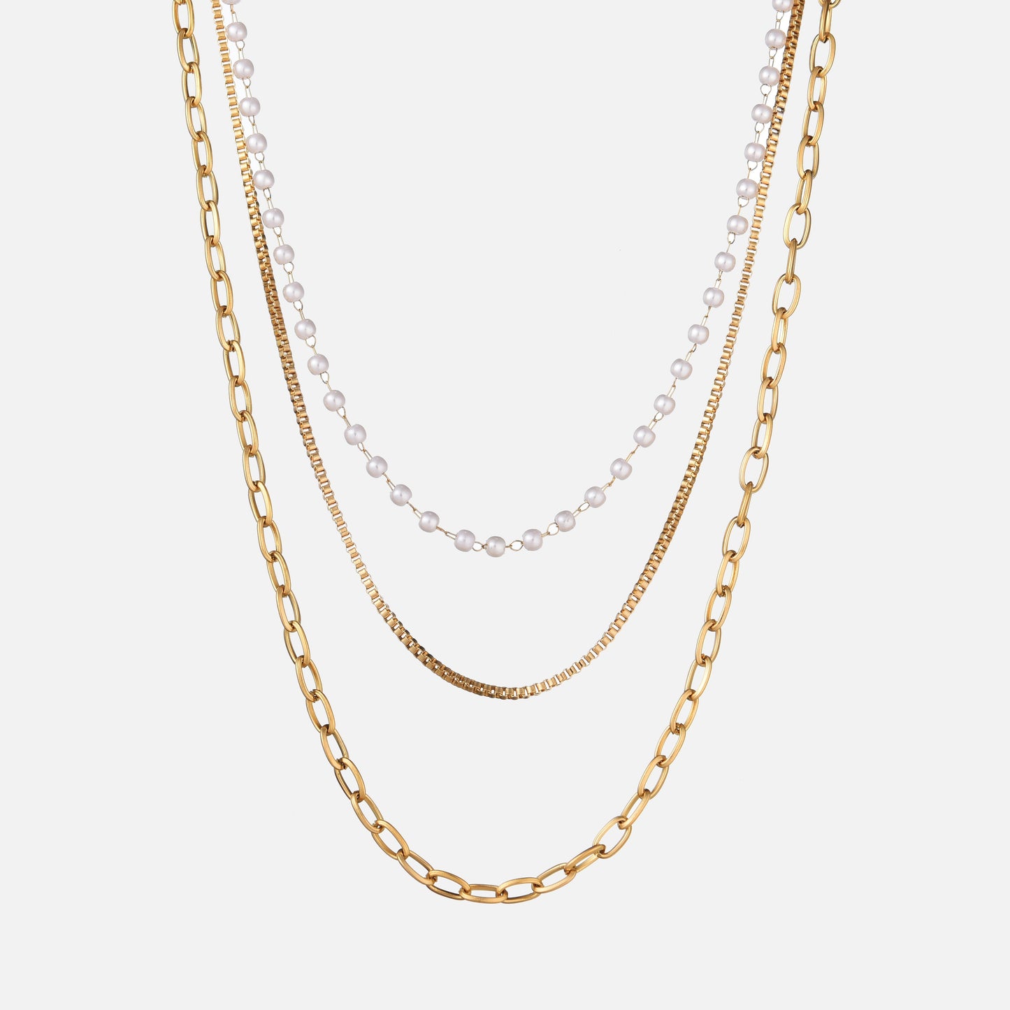 Triple Topaz Necklace by Arley London — view 1