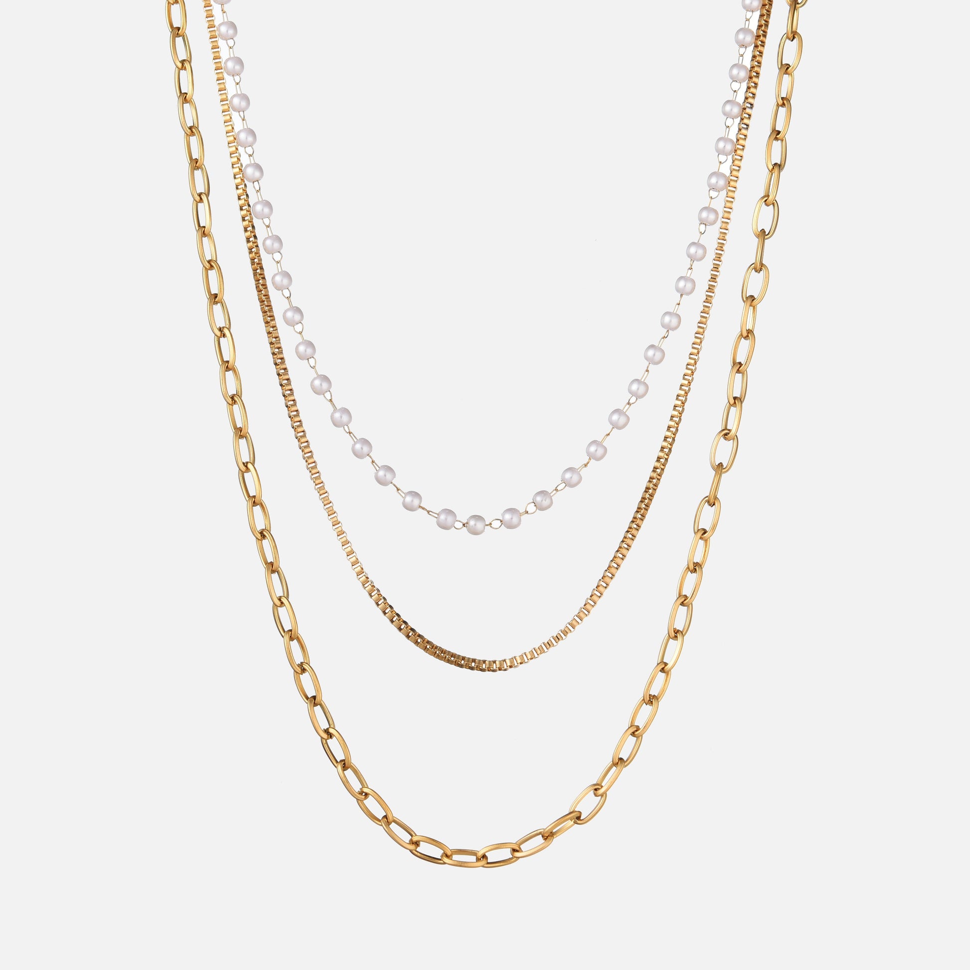 Triple Topaz Necklace by Arley London — view 1