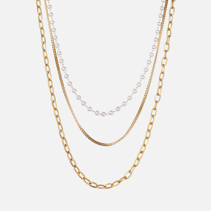 Triple Topaz Necklace by Arley London — view 1