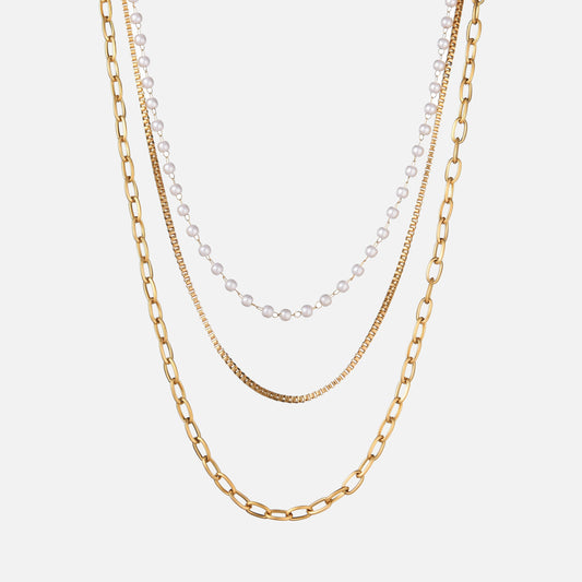 Triple Topaz Necklace by Arley London — view 1