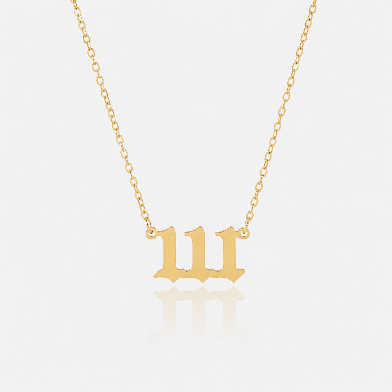 Vintage Angel Numbers Necklace by Arley London — view 1