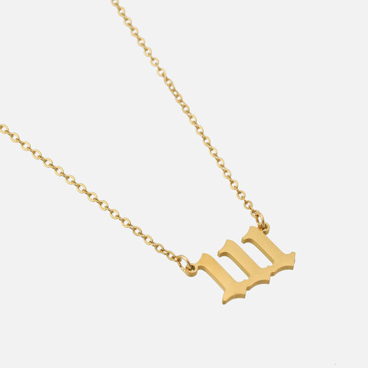 Vintage Angel Numbers Necklace by Arley London — view 2